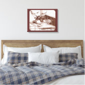 Homecoming Homers Canvas Afdruk (Insitu (Slaapkamer))