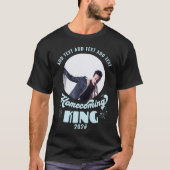 Homecoming King Blue HOCO Foto T-shirt (Voorkant)
