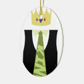 Homecoming King Tie Keramisch Ornament (Links)