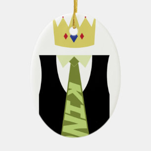 Homecoming King Tie Keramisch Ornament