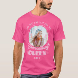 Homecoming Koningin Roze HOCO Foto T-shirt