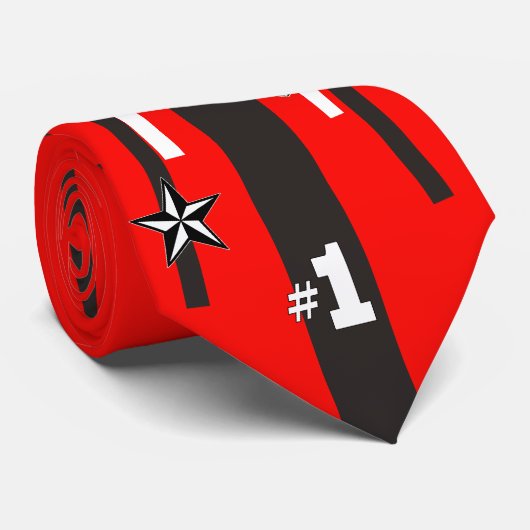 Homecoming mama stropdas rood (Opgerold)