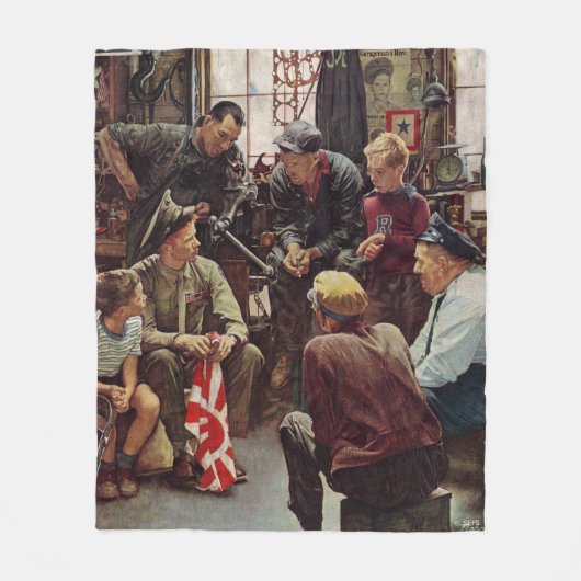 Homecoming Marine Fleece Deken (Voorkant)