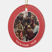 Homecoming Marine Keramisch Ornament (Links)