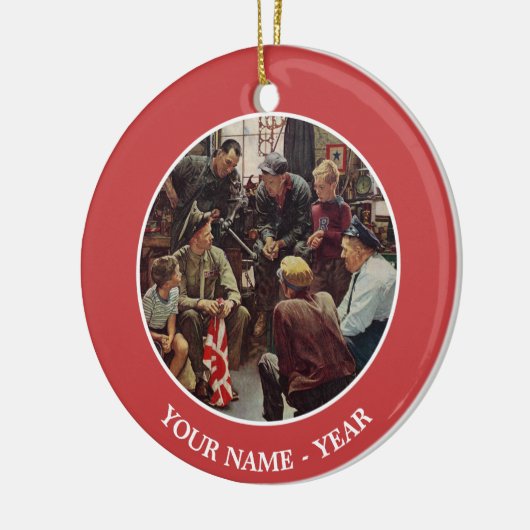 Homecoming Marine Keramisch Ornament (Links)