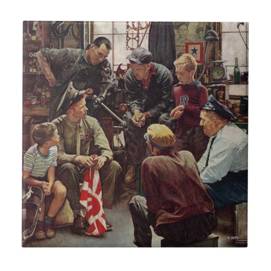 Homecoming Marine Tegeltje (Voorkant)