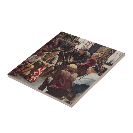 Homecoming Marine Tegeltje (Zijkant)