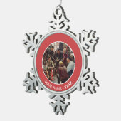 Homecoming Marine Tin Sneeuwvlok Ornament (Rechts)