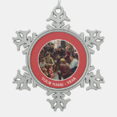 Homecoming Marine Tin Sneeuwvlok Ornament (Voorkant)
