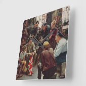 Homecoming Marine Vierkante Klok (Hoek)