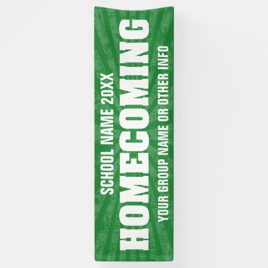 Homecoming Parade elke kleur met sterburst Spandoek (Verticaal)