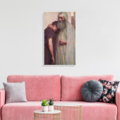 Homecoming (vader en zoon) (door Eugène Burnand) Canvas Afdruk (Insitu (Woonkamer))