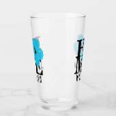 HOMEE Waimea Blue Hibiscus Glas (Links)