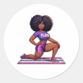 Homegirl Fitness Ronde Sticker