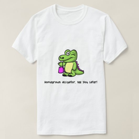 Homegrown alligator, zie je later - Shotgun - Geo T-shirt (Design voorkant)