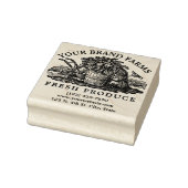 Homegrown Boerderij Fresh Produce Label Sjabloon Rubberstempel (Stempel)