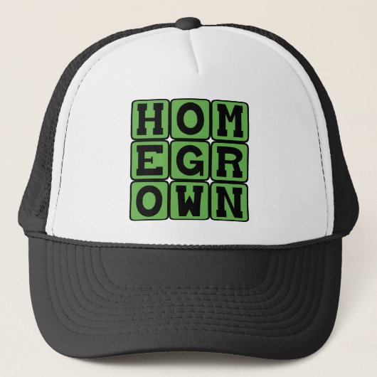 Homegrown, Gardened at Home Trucker Pet (Voorkant)