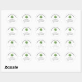 Homegrown & Handmade Basilicum Pesto Thuiscanning Ronde Sticker (Vel)