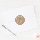 Homegrown & Handmade Groene Tomaten Salsa Potjar  Ronde Sticker (Envelop)