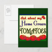 Homegrown Tomato Garden Slogan Briefkaart (Voorkant / Achterkant)