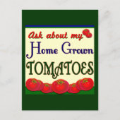 Homegrown Tomato Garden Slogan Briefkaart (Voorkant)
