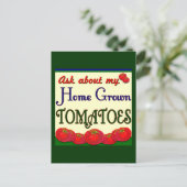 Homegrown Tomato Garden Slogan Briefkaart (Staand voorkant)