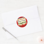 Homegrown Tomato Garden Slogan Ronde Sticker (Envelop)