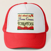 Homegrown Tomato Garden Slogan Trucker Pet (Voorkant)