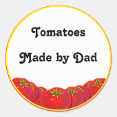 Homegrown Tomatoes Custom Canning Labels (Voorkant)