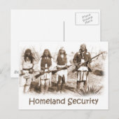 Homeland Security Apache Briefkaart (Voorkant / Achterkant)