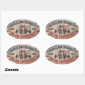 Homeland Security begint met het tweede amendement Ovale Sticker (Vel)