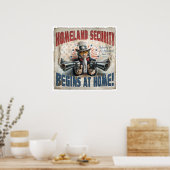 Homeland Security begint thuis Poster (Keuken)
