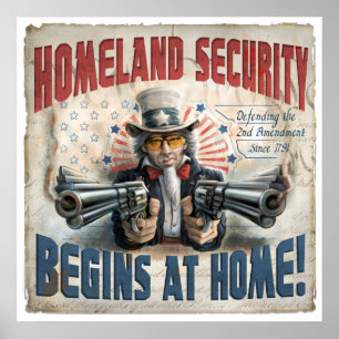 Homeland Security begint thuis Poster