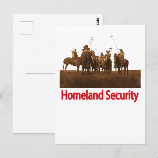 Homeland Security Card Briefkaart (Voorkant / Achterkant)