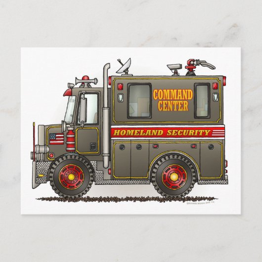 Homeland Security Truck Briefkaart (Voorkant)