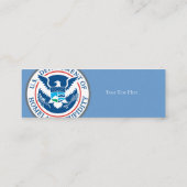 Homeland Stupidity Skinny Profile Cards Mini Visitekaartje (Achterkant)