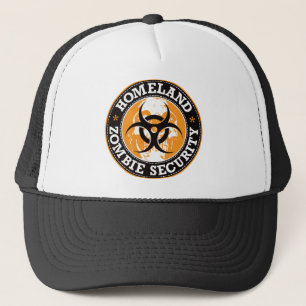 Homeland Zombie Security Skull - Oranje Trucker Pet
