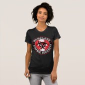 Homeland Zombie Security Skull - Rood T-shirt (Voorkant volledig)