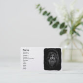 Homeless en Helpless Man in zwart-wit Visitekaartje (Staand voorkant)