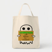 Homeless Ghost Trick or treat Bag Tote Bag (Voorkant)