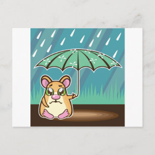 Homeless Hamster cartoon Briefkaart