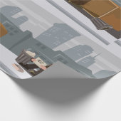 Homeless Man Holding Help Sign Urban Poverty Cadeaupapier (Hoek)