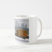 Homeless Man Holding Help Sign Urban Poverty Koffiemok (Voorkant rechts)