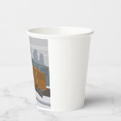 Homeless Man Holding Help Sign Urban Poverty Papieren Bekers (Links)