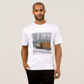 Homeless Man Holding Help Sign Urban Poverty T-shirt (Voorkant volledig)