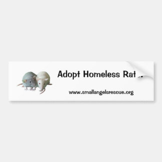 Homeless Rats aannemen! Bumpersticker