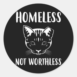 Homeless TNR-trap, vluchtige munt Ronde Sticker
