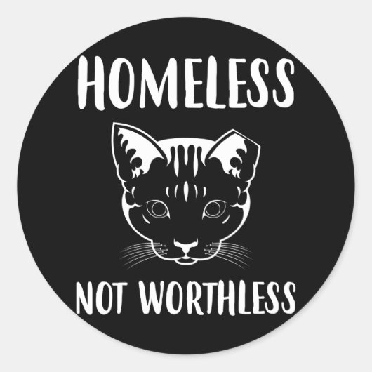 Homeless TNR-trap, vluchtige munt Ronde Sticker (Voorkant)