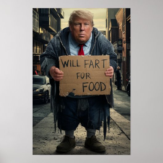 Homeless Trump Poster (Voorkant)