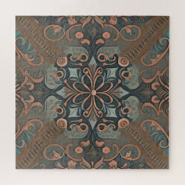 Homely cottage-patroon legpuzzel